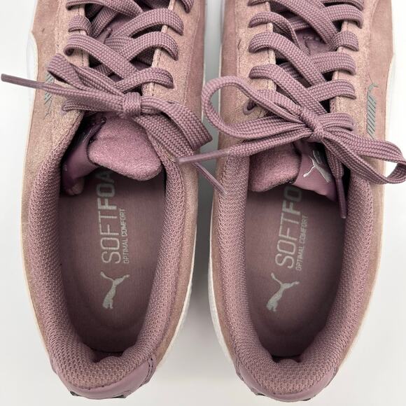 Puma Vikky Suede Shoes Women's 8 Purple Athletic Soccer Sneakers 370202-01 - Picture 6 of 8